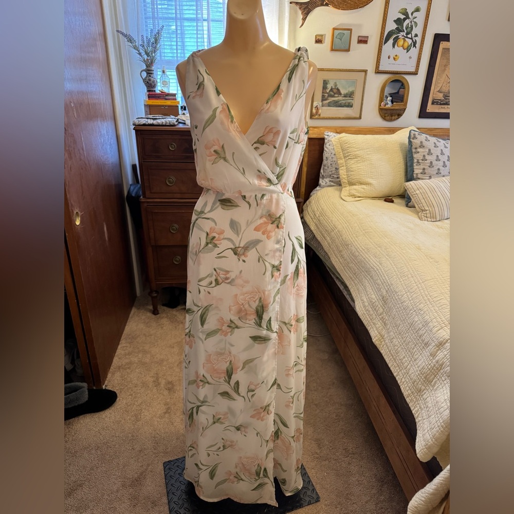 Lulu's Pastel Floral Maxi Dress